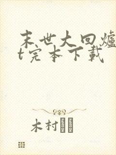 末世大回炉txt完本下载