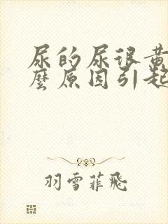 尿的尿很黄是什么原因引起的