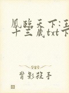 凤临天下:王妃十三岁txt下载完本