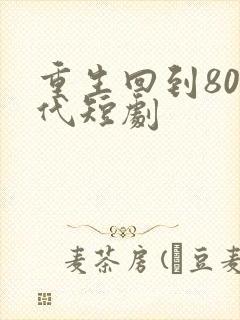 重生回到80年代短剧