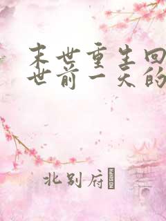 末世重生回到末世前一天的小说