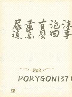 尿黄有泡沫有味道怎么回事