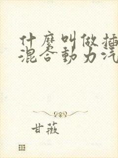 什么叫做插电式混合动力汽车