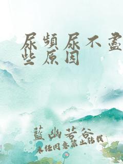 尿频尿不尽有哪些原因