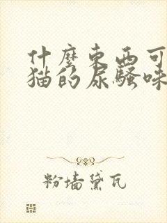 什么东西可以除猫的尿骚味