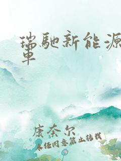 瑞驰新能源面包车