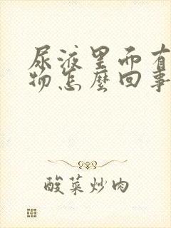 尿液里面有沉淀物怎么回事