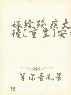 嫁给残疾大佬之后[重生]安靖尘