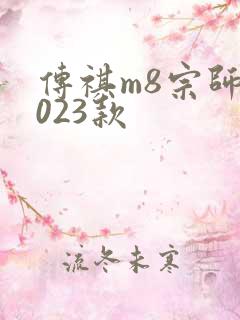 传祺m8宗师2023款