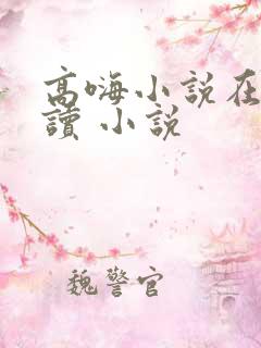 高嗨小说在线阅读 小说