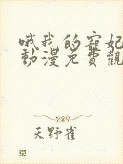 哦我的宠妃大人动漫免费观看全集