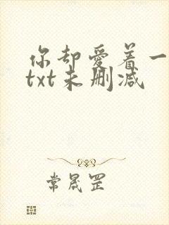 你却爱着一个他txt未删减