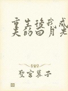 重生后我成了前夫的白月光许知意