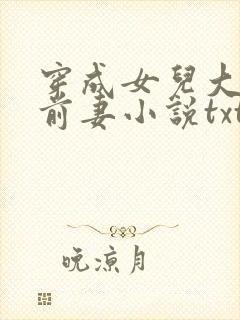 穿成女儿大佬的前妻小说txt