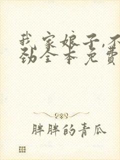 我家娘子,不对劲全本免费下载