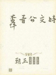 查看公交时间软件