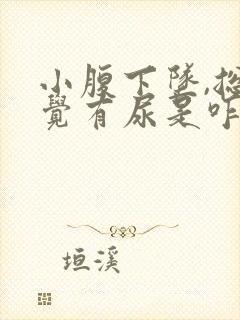 小腹下坠,总感觉有尿是咋回事