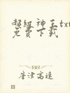 超级神王txt免费下载