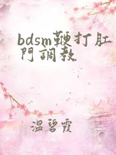 bdsm鞭打肛门调教