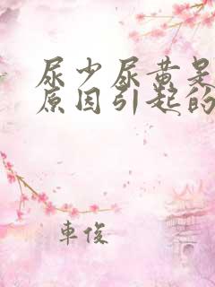 尿少尿黄是什么原因引起的