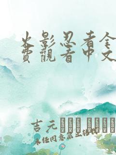 火影忍者全集免费观看中文