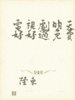 电视剧明天我们好好过免费观看