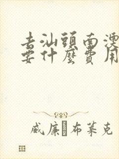 去汕头南澳岛需要什么费用