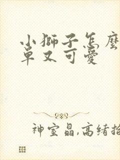 小狮子怎么画简单又可爱