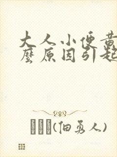 大人小便黄是什么原因引起的