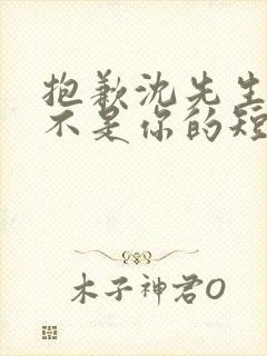 抱歉沈先生孩子不是你的短剧免费