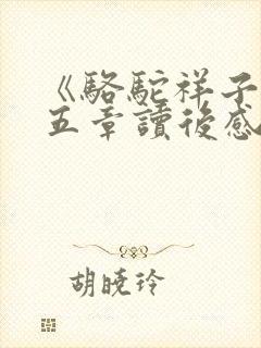 《骆驼祥子》第五章读后感