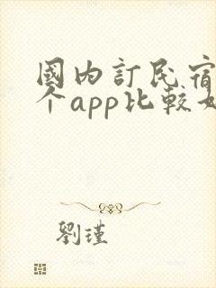 国内订民宿用哪个app比较好呢