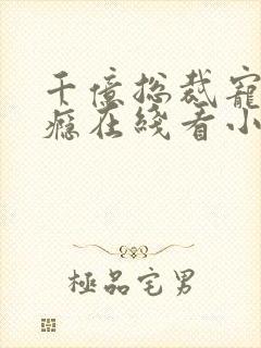 千亿总裁宠妻上瘾在线看小说