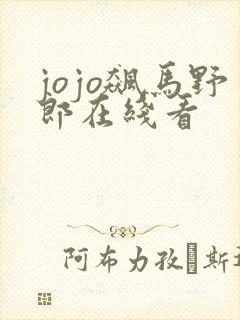 jojo飙马野郎在线看