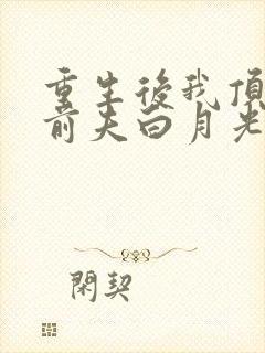 重生后我顶替了前夫白月光小说最新