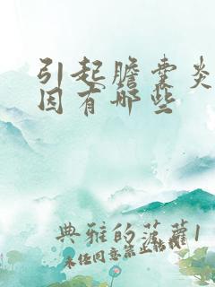 引起胆囊炎的病因有哪些