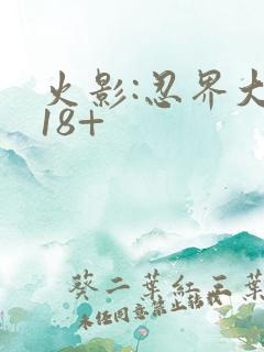 火影:忍界大战18+