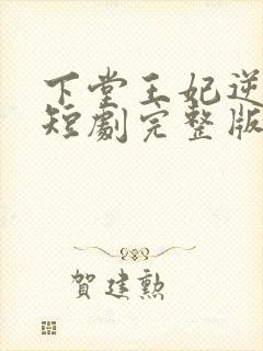 下堂王妃逆袭记短剧完整版