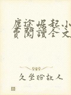 尘途崛起小说免费阅读全文最新章节