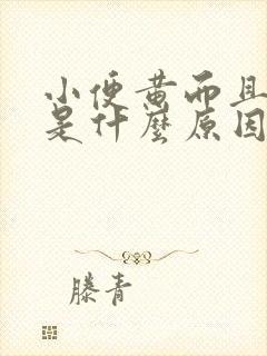 小便黄而且浑浊是什么原因引起的