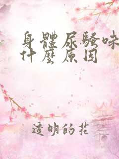 身体尿骚味重是什么原因