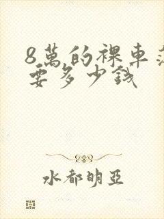 8万的裸车落地要多少钱