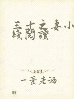 三十之妻小说在线阅读