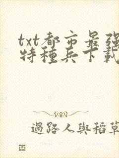 txt都市最强特种兵下载