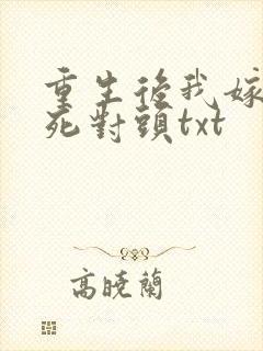 重生后我嫁给了死对头txt