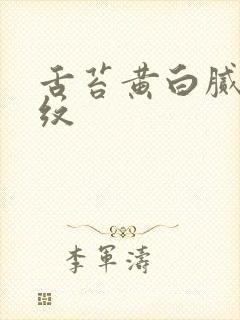 舌苔黄白腻有裂纹