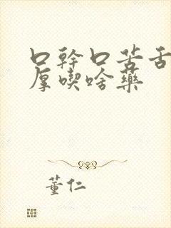 口干口苦舌苔白厚吃啥药