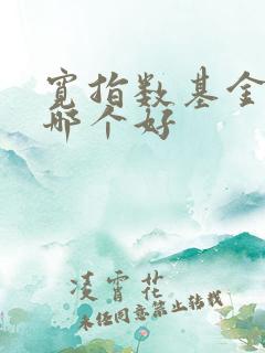 宽指数基金定投哪个好