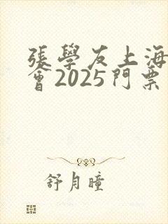 张学友上海演唱会2025门票多少钱