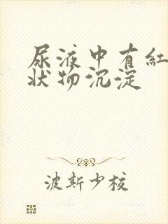 尿液中有红色絮状物沉淀